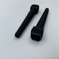Presse-étoupe étanche IP68 pour câble à fibre optique fileté avec entrée souple à soufflet pour réseau FTTH extérieur 5G, garantie 5 ans