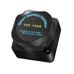 DUAL BATTERY ISOLATOR HEAVY DUTY 140 AMP VOLTAGE SENSITIVE RELAY VSR FOR 12 VOLT SYSTEMS DOUBLE BATTERY