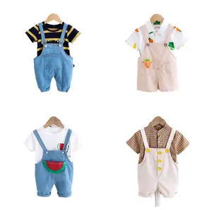 2020夏1年bebby幼児子供6 12モンス赤ちゃんセットビッグ男の子の服ホット販売