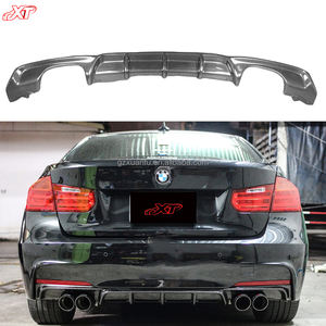 Diffuseur de pare-chocs arrière en fibre de carbone F30 MP 4 sorties pour <span class=keywords><strong>BMW</strong></span> Série 3 F30 13-19 Bodykit Spoiler Lip - Product Image 1