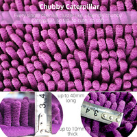 Housse de siège auto de luxe Yinzam Chenille - Toutes saisons, respirante, en microfibre, antidérapante, absorbante, amovible