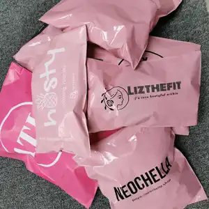 Fábrica Entrega Pead Biodegradáveis compostáveis sacos de discussão Atacado Personalizado Saco de Embalagem Poli Envelopes De Plástico Pós Com Log