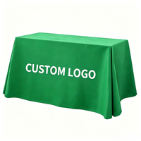 Housse de table publicitaire personnalisée imprimée par sublimation, nappes de table pour salons professionnels, nappes de table imperméables en polyester extensible et spandex