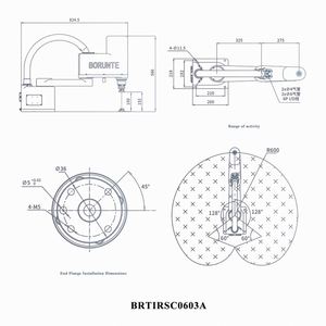 Robot Industrial Automático Pequeño de 4 Ejes BORUNTE BRTIRSC0603A, Brazo Robótico de 600 mm de Longitud para Encolar - Product Image 3