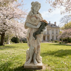 Escultura de Jardín de Tamaño Real, Colorida, de Mármol, Tallada a Mano, Diseño Europeo, para Decoración de Jardín - Product Image 2