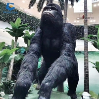 CCAA59 parc d'attractions personnalisé modèle de gorille animal animatronique grandeur nature pour zoo