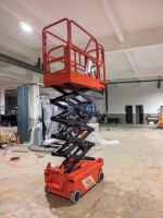 Mini Plataforma Elevadora de Tijera Móvil, Plataforma Hidráulica Eléctrica Portátil