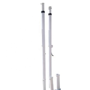 Poteau de poteau de volleyball de système de <span class=keywords><strong>filet</strong></span> de taille réglable professionnel creusé de tuyau d'acier - Product Image 1