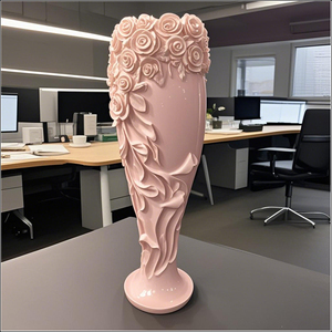 Macetas Altas de Metal Dorado, Centros de Mesa de Lujo para Bodas, Florero para Decoración de Vestíbulos de Hotel, Macetero de Pie - Product Image 6