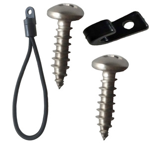 Vis de fixation pour bateau en acier inoxydable, 4mm x 10cm, avec crochet et corde élastique pour la réparation de kayaks en extérieur - Product Image 5