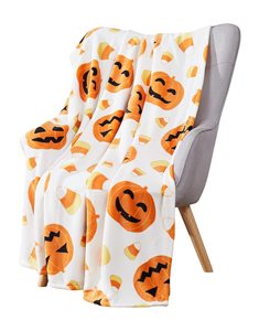 Mantas de Halloween, mantas de calabaza, caramelo, fantasma, murciélago, telaraña, Calavera, franela suave, mantas peludas, regalos acogedores de Halloween - Product Image 3