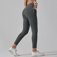 Fitness Yoga Broeken Oefening Hardlopen Op Maat Gym Mode Sport Yoga Leggings Hoge Billift Elastische Taille Ademend Effen