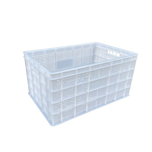 Nest Stack huyệt rò rỉ thân thiện với môi nhựa <span class=keywords><strong>container</strong></span> Giỏ rau trái cây Thùng Giao thông vận tải doanh thu lưu trữ lưới thiết kế - Product Image 3