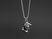 Collier avec pendentif caméra dissimulée pour hommes et femmes, bijou Vintage, en acier inoxydable, 316L, vente en gros, tendance 2020