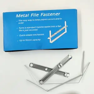 Botón de información de alta calidad y bajo precio, carpeta de encuadernación de Metal de 7cm y 8cm, sujetador de archivos con Clip