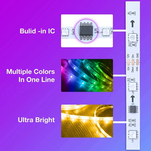 ไฟวิ่ง LED แบบยืดหยุ่น Chasing Effect รุ่น SMD5050 RGB หลายสี ไฟ RGBW แถบไฟ LED - Product Image 2
