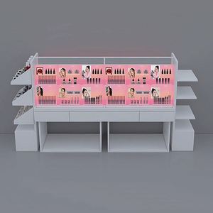 Custom Cosmetic Store Display Stand 3-4-5 Layered Acrylic Cosmetic Display Stand Cosmetic and Skincare Product Display Cabinet - Product Image 4