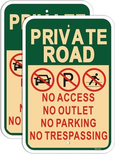 Strada privata di vendita calda nessun segno di <span class=keywords><strong>accesso</strong></span>-alluminio resistente senza ruggine con protezione UV per <span class=keywords><strong>la</strong></span> sicurezza esterna - Product Image 2