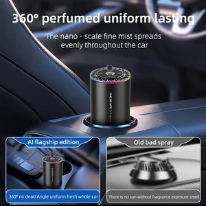 Luxury Portable 50Ml Alloy Smart Aroma <strong>Diffuser</strong> Machine Type-C Auto Car Essential Oil Aroma <strong>Diffuser</strong> Home Air Freshener