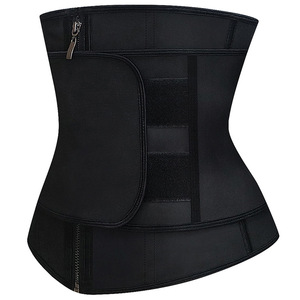En gros 3 Courroies 9 <span class=keywords><strong>Os</strong></span> En Acier Réglable Femmes Latex Taille Formateur Corset Ceinture avec Fermeture À Glissière - Product Image 6