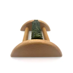 Wooden Foot Massager Roller Jade Feet Massage Reflexology For Plantar Fasciitis Stress Relief Foot Arch Pain Muscle Aches