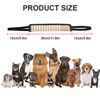 Jouet de dressage pour chien en jute, bâton à mordre résistant aux déchirures, jouets interactifs à mâcher pour chiens de travail
