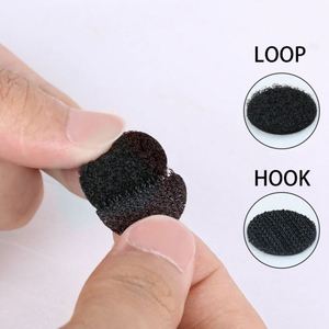 Points adhésifs ronds en nylon blanc transparent écologiques réglables avec boucles auto-agrippantes – Échantillon gratuit – Pièces Velcro - Product Image 4