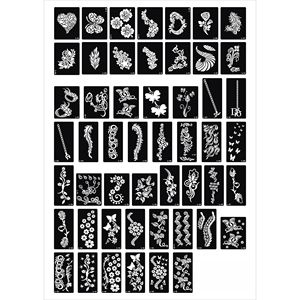 Pochoirs de tatouage temporaires populaires, autocollants de conception pour peintures corporelles imperméables, pour encre de tatouage et autocollants de tatouage au jus - Product Image 1