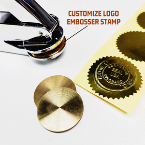 Embosser Sticker Giấy Chứng Nhận Con Dấu Cá Nhân Logo Kim Loại Xử Lý Cá Nhân Tùy Chỉnh Logo Dập Nổi Con Dấu Tem Khô Con Dấu Tem - Product Image 3