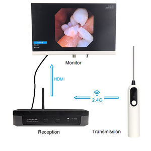 2025 nouveau <span class=keywords><strong>Animal</strong></span> vétérinaire sans fil Endoscope sans fil médical Endoscope vidéo numérique Otoscope ensemble pour chien - Product Image 1