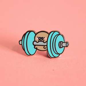 Vente chaude : Épingles en émail de fitness à motifs de dessins animés, Badges personnalisés avec LOGO, Épingles de revers en émail dur plaqué <span class=keywords><strong>or</strong></span> pour vêtements, chapeaux et sacs - Product Image 6