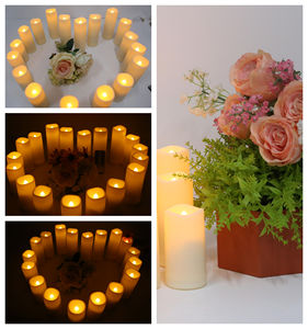 Chất lượng cao LED Nến điện tử vật liệu nhựa cho trang trí nội thất bên ngoài trời Flameless nến LED nhấp nháy với bộ đếm thời gian - Product Image 4