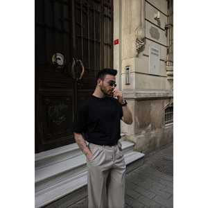 Camiseta Oversize Negra con Estampado Sólido de Black Wellness Gang, con Etiqueta Personalizada y Serigrafía - Product Image 2