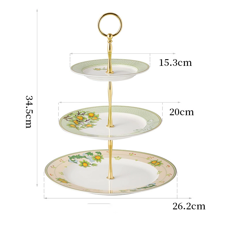 Assiette à 3 étages