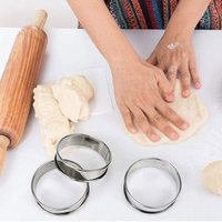 Moule à gâteau rond en acier inoxydable, outil de pâtisserie pour la pâtisserie à domicile