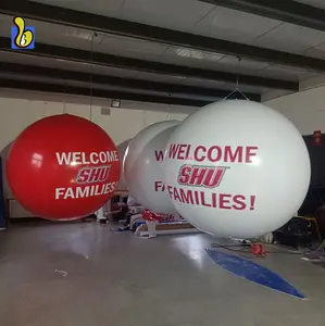 Red Sphere Helium Balloon, PVC Sky Balloon for Advertising