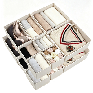 Factory Direct Collapsible Storage Box Foldable Nonwoven <strong>Organizer</strong> for Clothes Socks Underwear Wardrobe Closet - Product Image 6