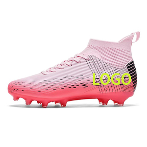 Chaussures <span class=keywords><strong>de</strong></span> football personnalisées tendance <span class=keywords><strong>en</strong></span> promotion, souples, tissées, antidérapantes, à crampons longs AG/TF, montantes - Product Image 3