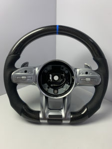 Volante de Fibra de Carbono para Mercedes Benz C200 C300 E200 E300 GLC CLS, Cuero Perforado Personalizado, <span class=keywords><strong>Precio</strong></span> al por Mayor - Product Image 1