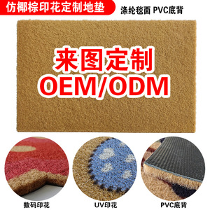 Custom Advertising Mats Commercial Logo Doormats PVC Anti Slip Rectangle Entryway Mats Polyester Fiber Spot <b>Clean</b> <b>Machine</b> - Product Image 4