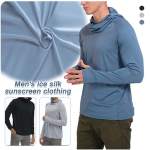 เสื้อฮู้ดกันแดด UPF 50 สำหรับตกปลา น้ำหนักเบา ระบายอากาศได้ดี เสื้อผ้าป้องกันแสงแดดสำหรับผู้ชาย เสื้อเจอร์ซีย์ตกปลา เสื้อผ้าตกปลา - Product Image 6