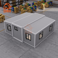Petit bureau de luxe personnalisé de 40 pieds Maisons conteneur modulaires préfabriquées maison préfabriquée préfabriquée extensible pliable avec fenêtre en verre