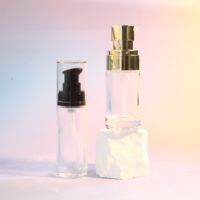 Botol Foundation cair 30ml, botol kaca buram dengan Pompa