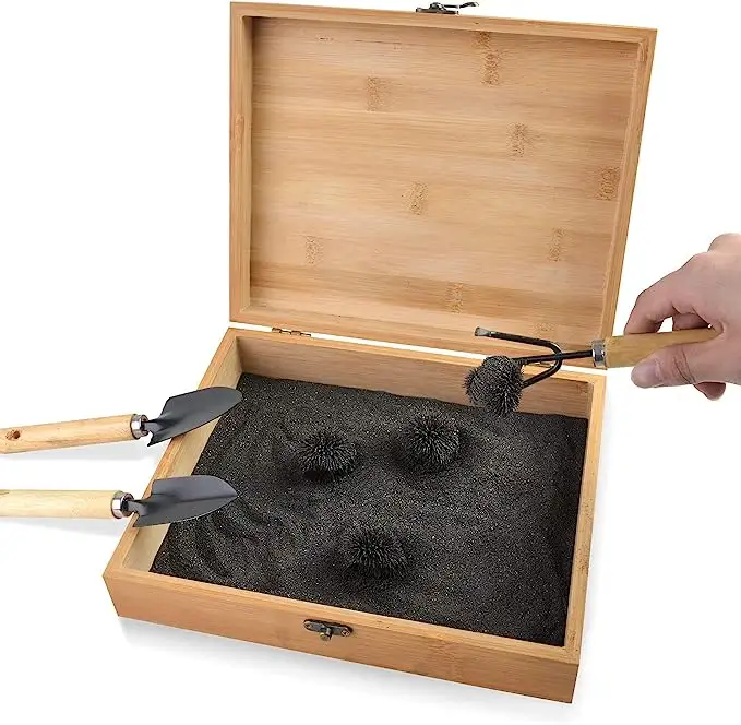 4 магнитов и 3 инструмента 1,5 фунтов железная пломбировка Магнитная детская деревянная Песочная коробка для снятия стресса