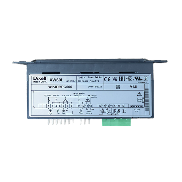 Emerson/Dixell XW60L-5N1C1-N Intelligent Temperature Thermostat Controller Blast Freezer Electronic Temperature Controller