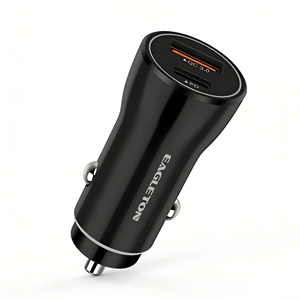 Mini chargeur de voiture USB rapide PD20W QC3.0 USB-A Type-C double port, adaptateur de prise de voiture à charge rapide pour iPhone <span class=keywords><strong>iPad</strong></span> Samsung - Product Image 1