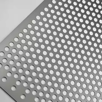 Panneau métallique perforé pour façade de bâtiment, plafond, clôture, décoration, maille perforée, plaque plate à trous ronds