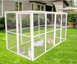 Recinto Exterior de Lujo Personalizable <span class=keywords><strong>para</strong></span> Mascotas con Paneles de Madera Modulares de Alta Calidad, Tamaño XL <span class=keywords><strong>para</strong></span> Gatos, Gallinas y <span class=keywords><strong>Conejos</strong></span> - Product Image 3