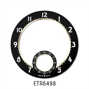 Nouveau style cadran personnalisé mat et brillant squelette 38mm pour le <span class=keywords><strong>mouvement</strong></span> automatique <span class=keywords><strong>ETA</strong></span> <span class=keywords><strong>6497</strong></span> <span class=keywords><strong>ETA</strong></span> 6498 blanc ou noir petite seconde à 6H - Product Image 6