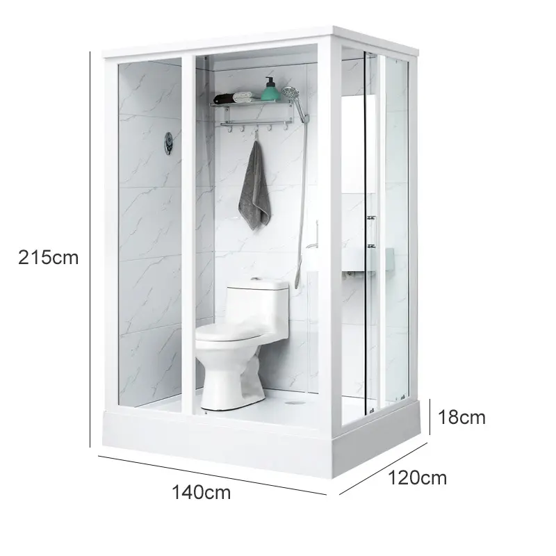 Bagno wc Caravan bagno modulare prefabbricato con doccia e wc